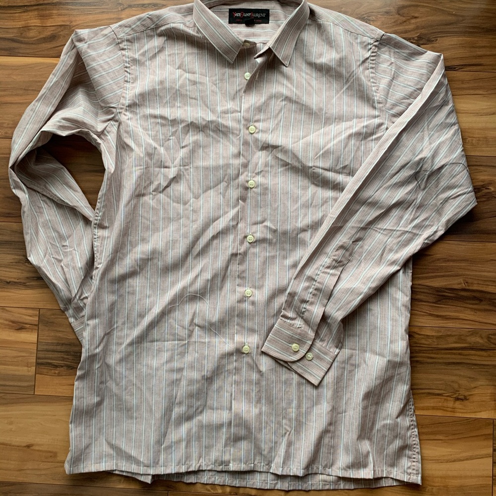 Yves Saint Laurent retro stripes shirt 16 - Picture 8 of 8